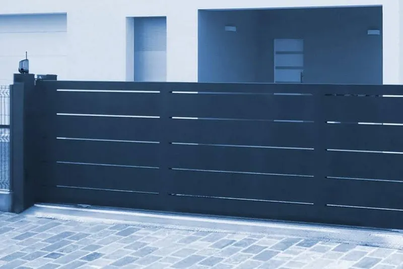 Portão automático moderno fabrico TMS Serralharia